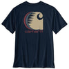 Carhartt Mens Irvine Relaxed C Logo T-Shirt Navy - 107436-I26