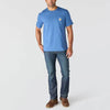 Carhartt Mens Irvine Relaxed Skull T-Shirt Dark Tranquil Blue - 107450-HS0