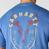 Carhartt Mens Irvine Relaxed Skull T-Shirt Dark Tranquil Blue - 107450-HS0