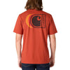 Carhartt Mens Lightweight C Graphic T-Shirt Spice Red
