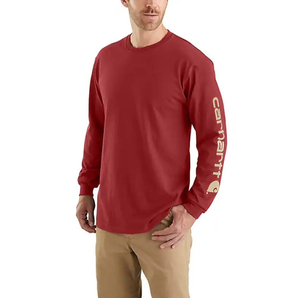 Carhartt Mens Logo Sleeve Graphic T-Shirt