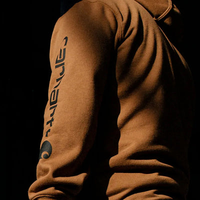 Carhartt Mens Logo Sleeve Hoodie