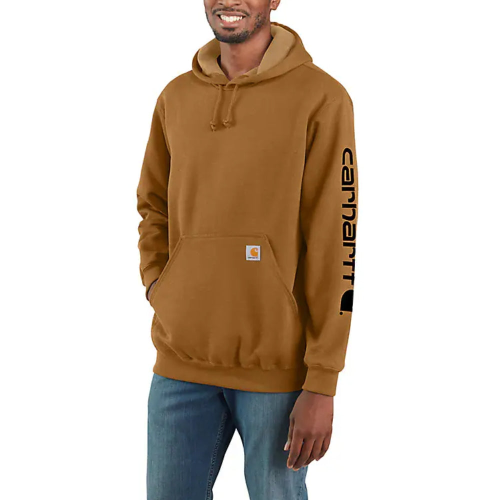 Carhartt Mens Logo Sleeve Hoodie