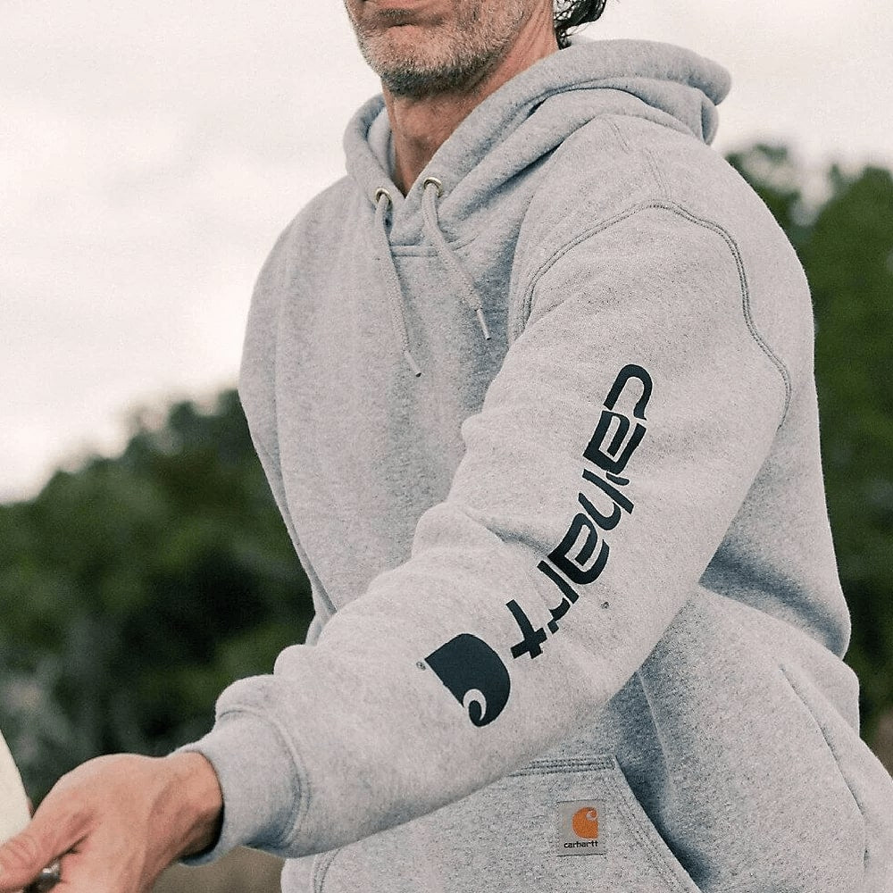 Carhartt Mens Loose Fit Graphic Work Hoodie 