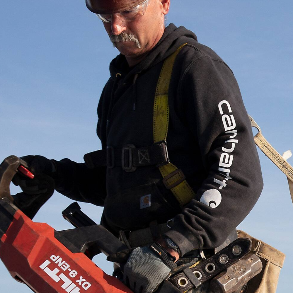 Carhartt Mens Loose Fit Graphic Work Hoodie - K288-BLK