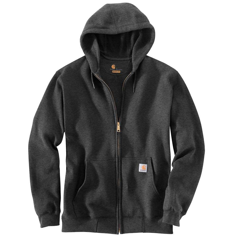 Carhartt Mens Loose Fit Midweight Full-Zip Sweatshirt Carbon Heather - K122-026