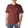 Carhartt Mens Loose Fit Pocket T-Shirt Dark Spice Red - K87-RD6