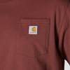 Carhartt Mens Loose Fit Pocket T-Shirt Dark Spice Red - K87-RD6