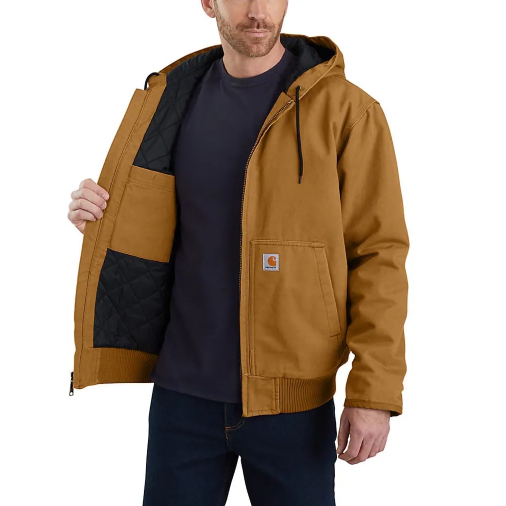 Carhartt Mens Loose Fit Washed Duck Work Jacket 