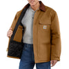 Carhartt Mens Loose Fit Work Jacket - 106674-BRN