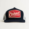 Carhartt Mens Mesh-Back Built Patch Cap Navy