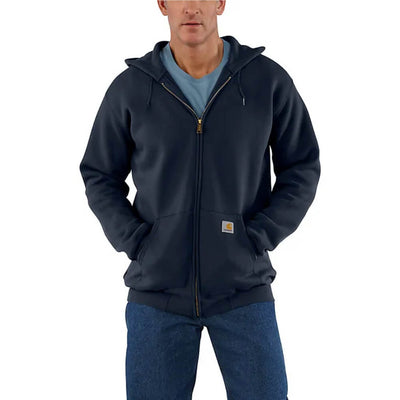 Carhartt Mens Midweight Full-Zip Sweatshirt New Navy - K122-472