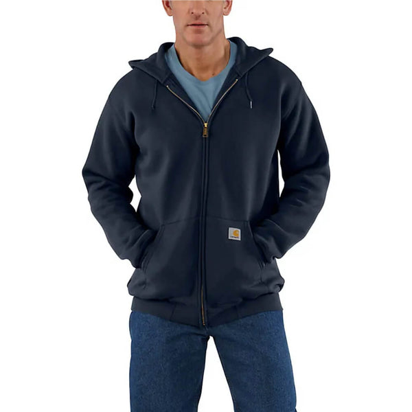 Carhartt Mens Midweight Full-Zip Sweatshirt New Navy