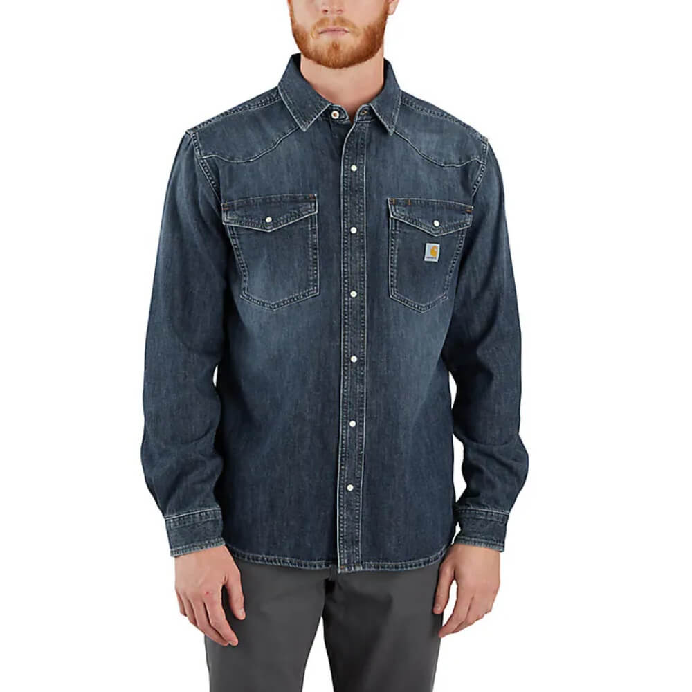Carhartt Mens Montana Denim Shirt Wyatt - 106429-HK3