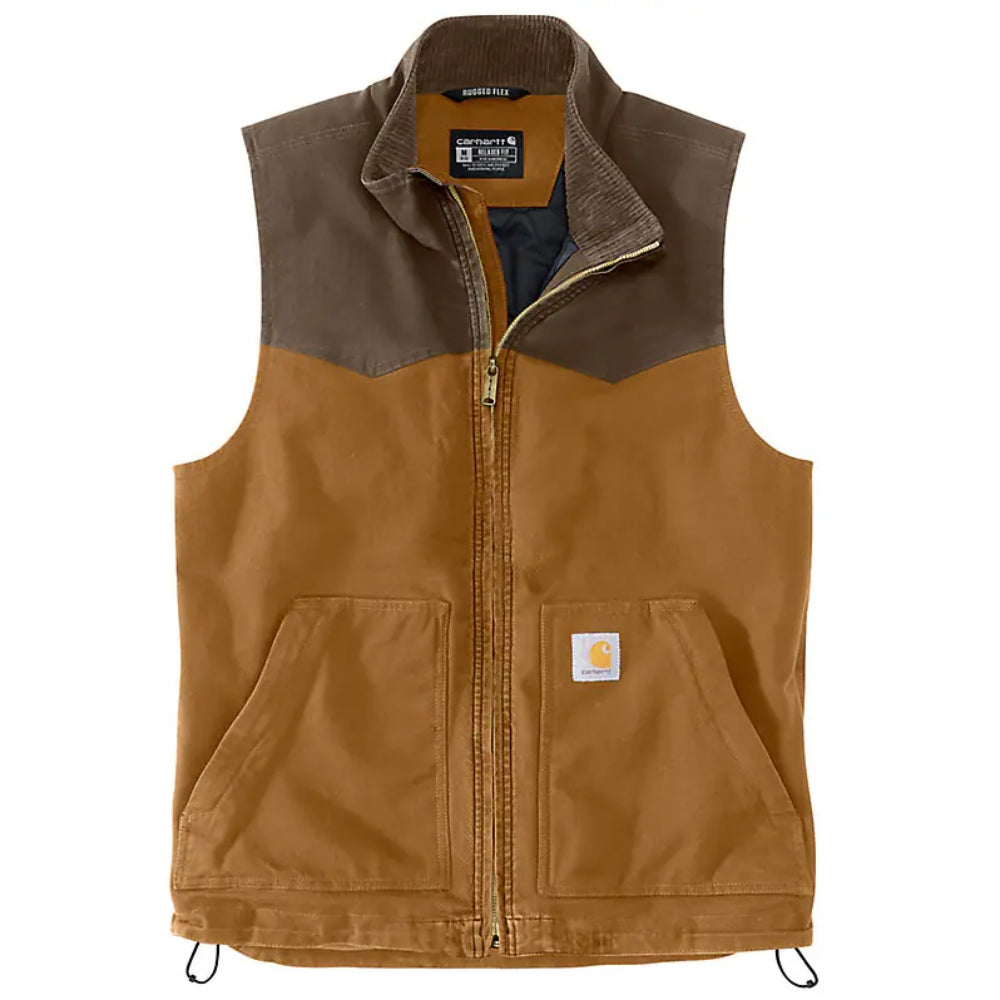 Carhartt Mens Montana Rugged Flex Duck Vest Brown/Coffee - 106433-B84