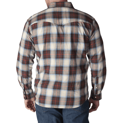 Carhartt Mens Montana Rugged Flex Relaxed Fit Lightweight Snap Shirt Sepia