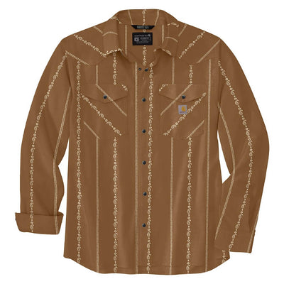 Carhartt Mens Montana Rugged Flex Shirt Brown