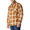 Carhartt Mens Montana Rugged Flex™ Snap-Front Plaid Shirt Brown - 107016-BRN