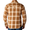 Carhartt Mens Montana Rugged Flex™ Snap-Front Plaid Shirt Brown - 107016-BRN