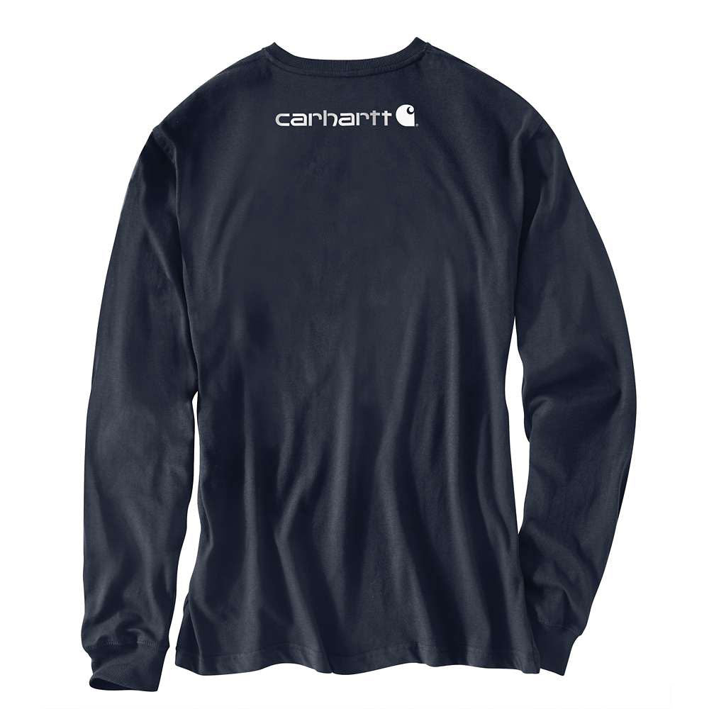 Carhartt Mens Navy Long-Sleeve Work T-Shirt - K231-NVY
