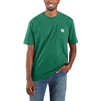 Carhartt Mens Midweight Pocket Work T-Shirt North Woods