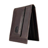Carhartt Mens Oil Tan Leather Front Pocket Wallet Dark Brown - B0000656-201