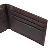 Carhartt Mens Oil Tan Leather Front Pocket Wallet Dark Brown - B0000656-201