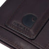 Carhartt Mens Oil Tan Leather Front Pocket Wallet Dark Brown - B0000656-201