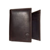 Carhartt Mens Oil Tan Leather Trifold Wallet Dark Brown - B0000657-201
