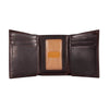 Carhartt Mens Oil Tan Leather Trifold Wallet Dark Brown - B0000657-201