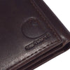Carhartt Mens Oil Tan Leather Trifold Wallet Dark Brown - B0000657-201