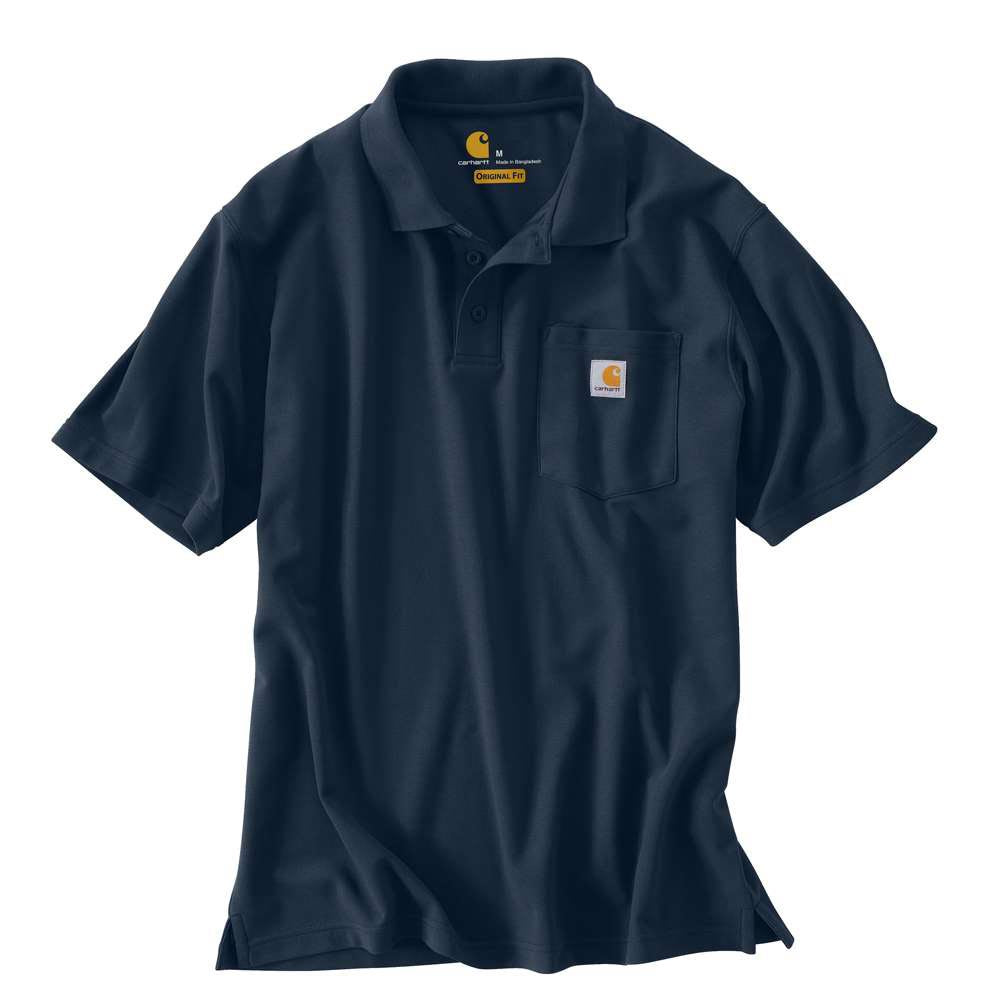 Carhartt Mens Polo Work Shirt - 106685-NVY