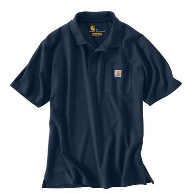 Carhartt Mens Polo Work Shirt - 106685-NVY
