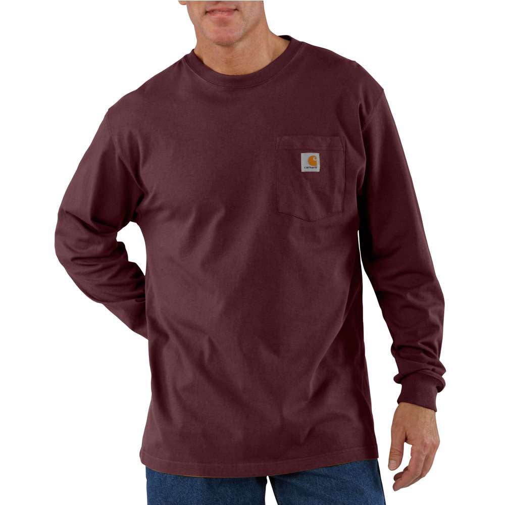 Carhartt Mens Port Long-Sleeve Work T-Shirt - K126-PRT