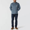Carhartt Mens Quarter-Zip Pocket Sweater Fleece Faded Navy