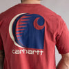 Carhartt Mens Relaxed C-Logo T-Shirt Amber - 107436-RE4