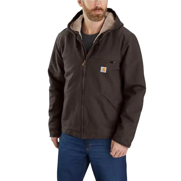 Carhartt Mens Relaxed Fit Work Jacket | Dark Brown | Buy Now