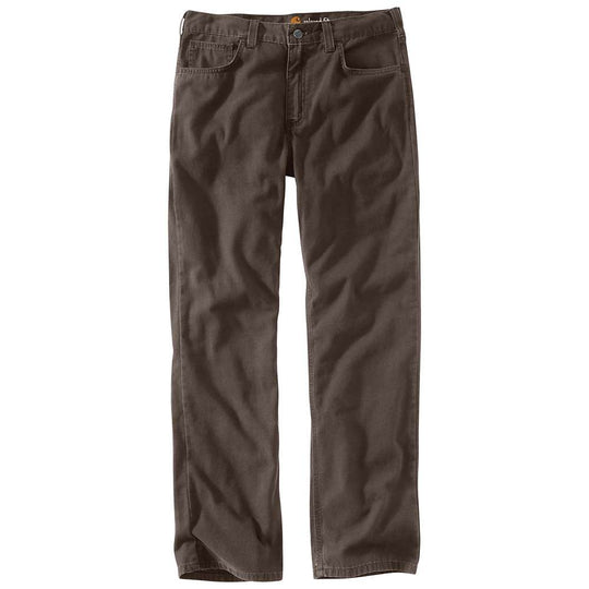 Carhartt Mens Rugged Flex Canvas Work Pants Dark Coffee