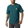 Carhartt Mens Short-Sleeve Pocket T-Shirt Greenstone Heather