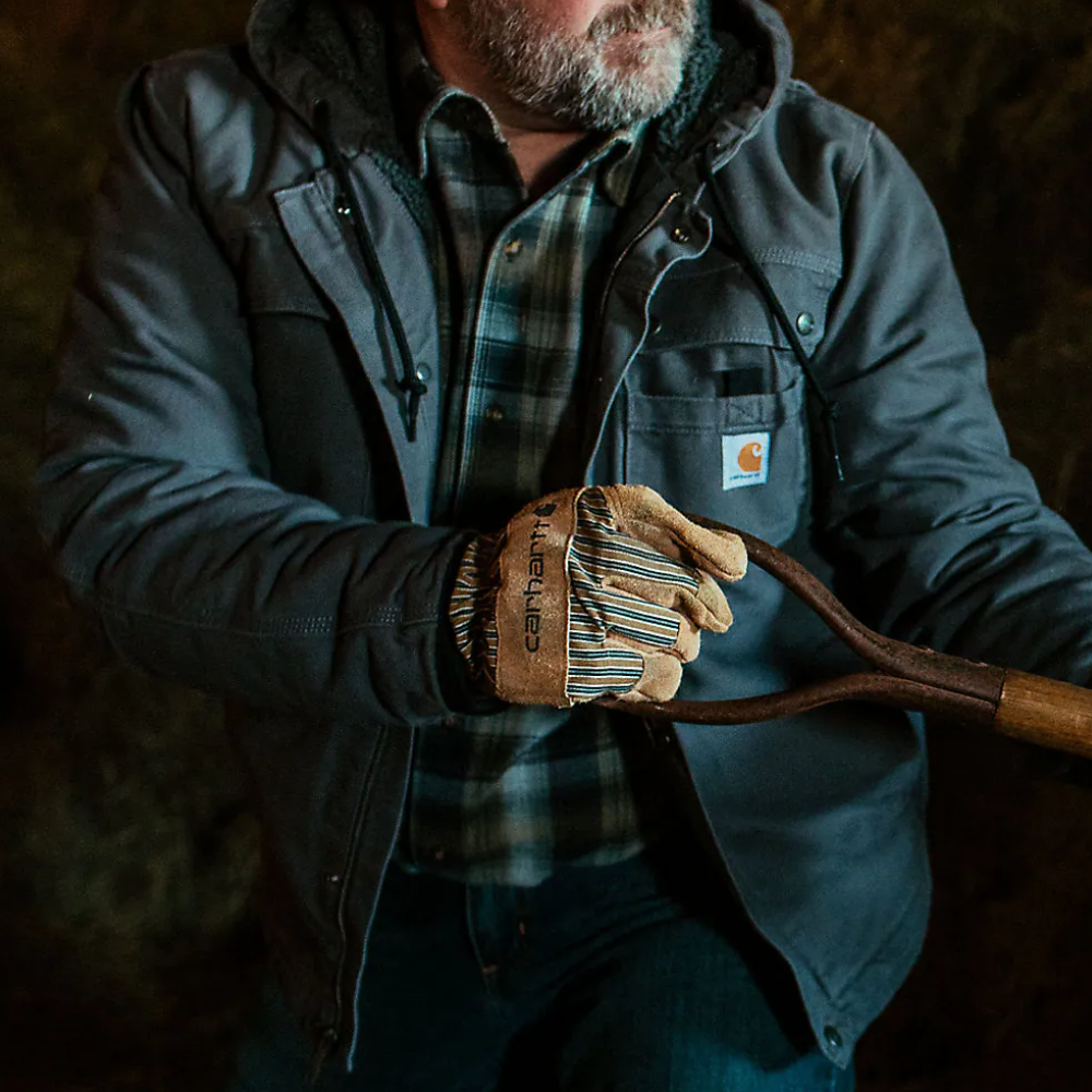 Carhartt Mens Washed Duck Work Jacket In Gravel Gray Carhartt Mens Washed Duck Work Jacket In Gravel Gray