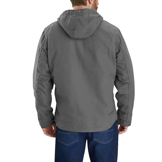 Carhartt Mens Washed Duck Work Jacket In Gravel Grey Carhartt Mens Washed Duck Work Jacket In Gravel Grey