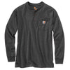Carhartt Mens Workwear Pocket Long Sleeve Henley Work T-Shirt - K128-NVY