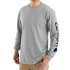 Carhartt Mens Grey Long Sleeve T-Shirt