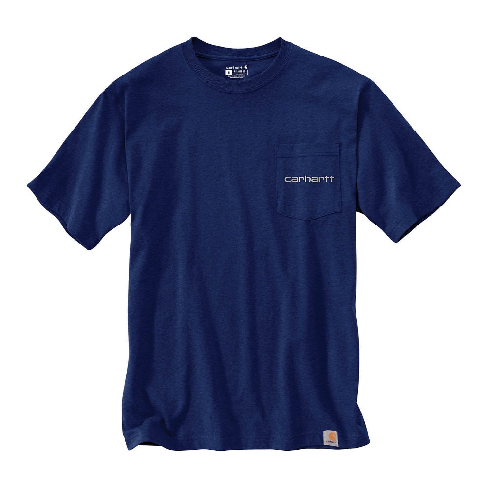 Carhartt Mens Relaxed Fit Heavyweight Pocket Logo T-Shirt 