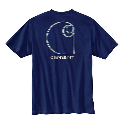 Carhartt Mens Relaxed Fit Heavyweight Pocket Logo T-Shirt 