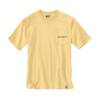 Carhartt Mens Relaxed Fit Heavyweight Pocket Logo T-Shirt
