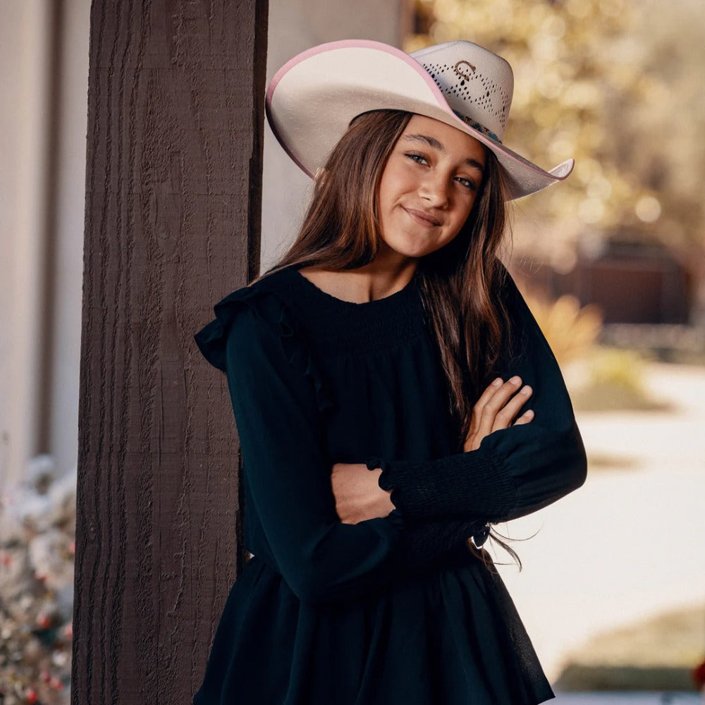 Charlie 1 Horse Girls Gracie Jr Straw Hat - CSGRJR-3081