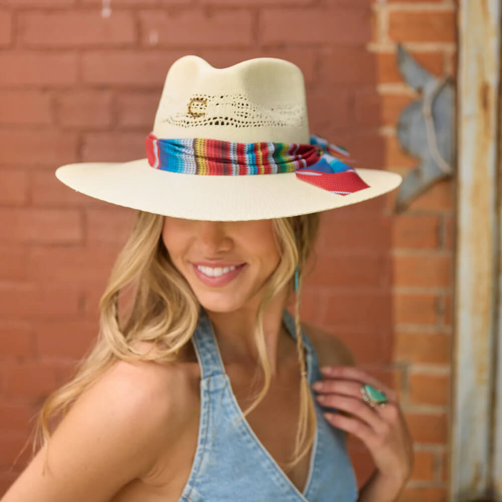 Charlie 1 Horse Womens Fiesta Straw Hat