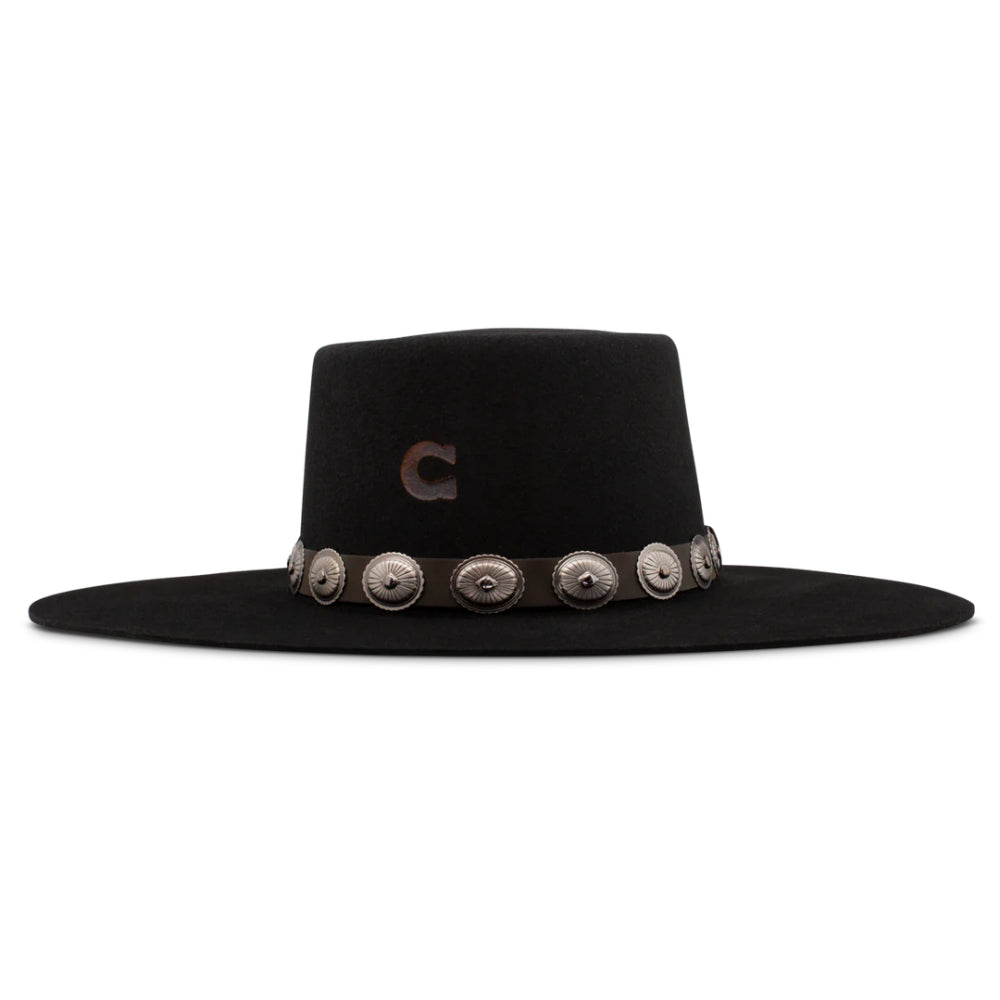 Charlie 1 Horse Womens High Desert Black Felt Hat - CWHIDT-2207