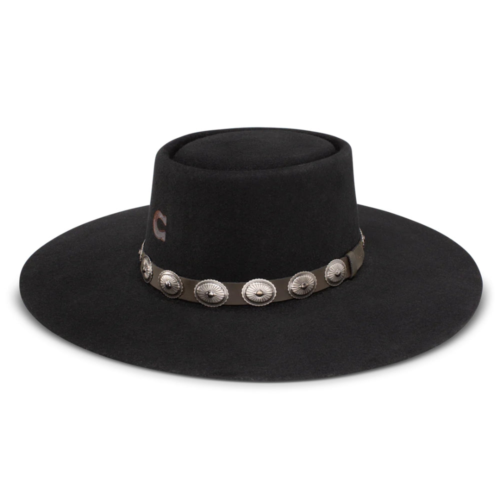 Charlie 1 Horse Womens High Desert Black Felt Hat - CWHIDT-2207